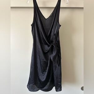 American Eagle silk like wrap dress